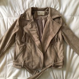 MoonRiver: Suede Fringe Jacket